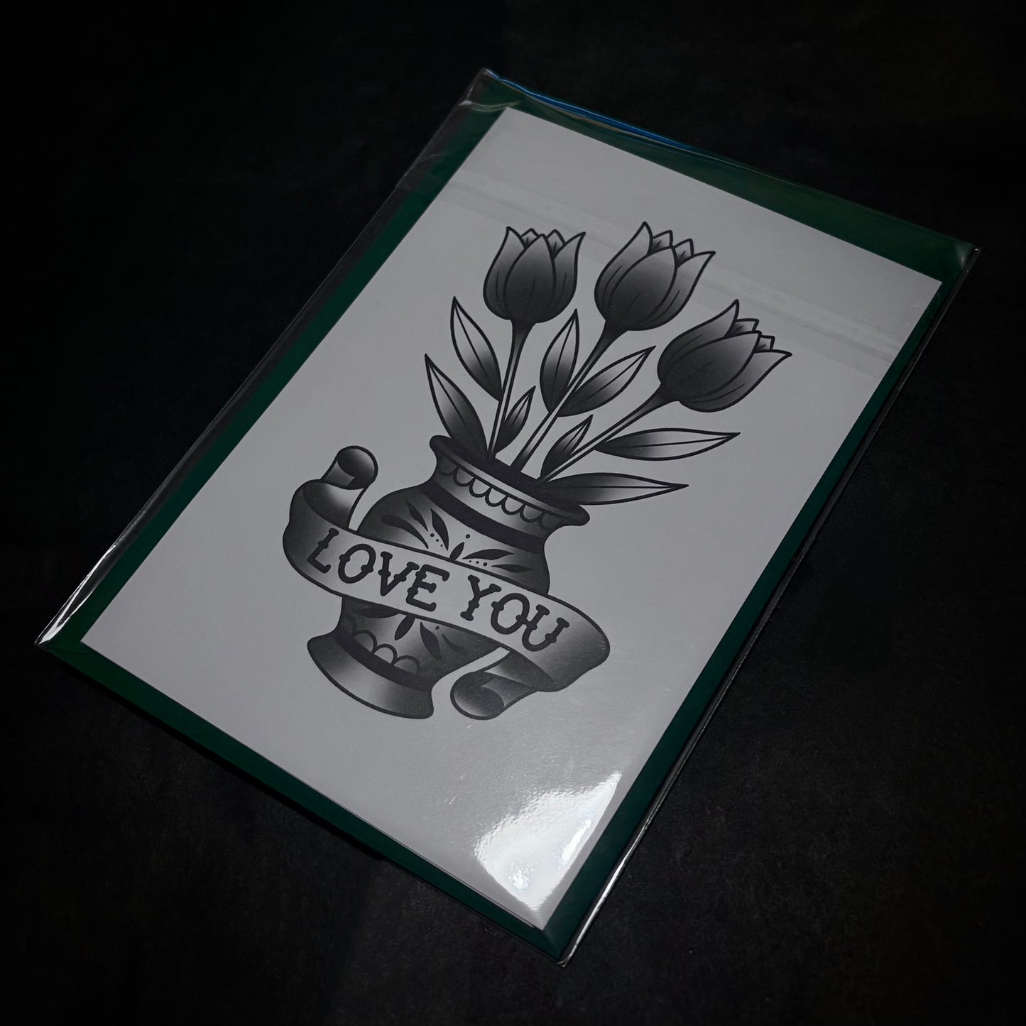 LOVE YOU VASE CARD