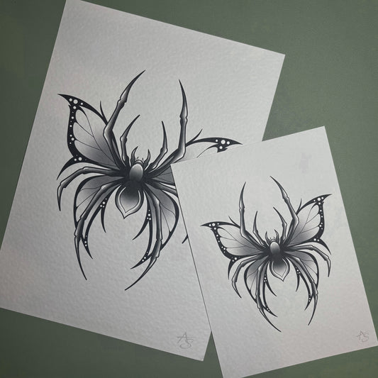 SPIDER BUTTERFLY PRINT