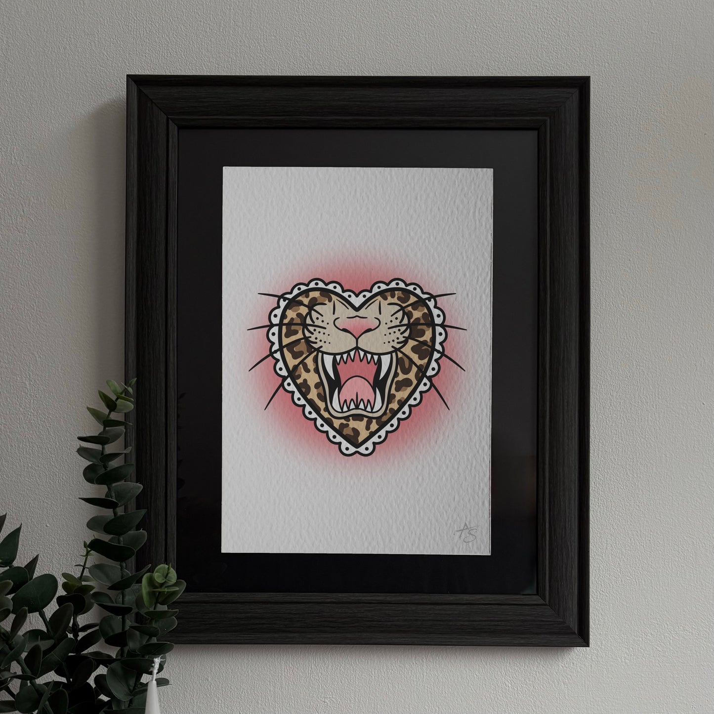 LEOPARD HEART PRINT