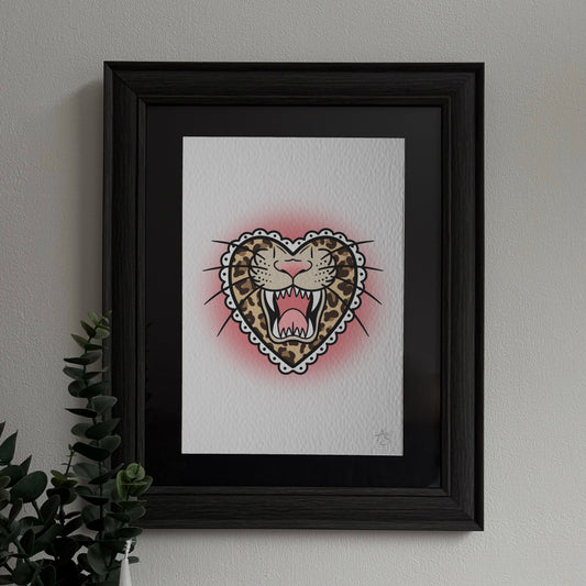 LEOPARD HEART PRINT