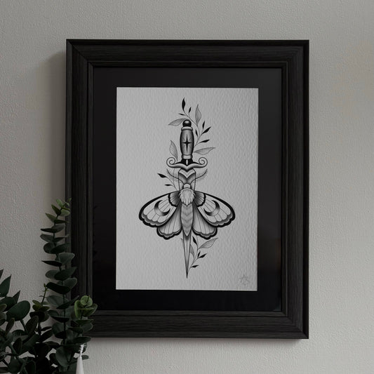 MOTH DAGGER PRINT