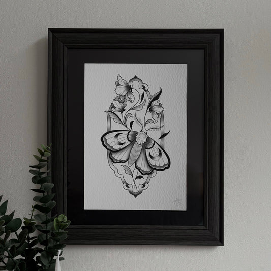 MOTH FRAME PRINT